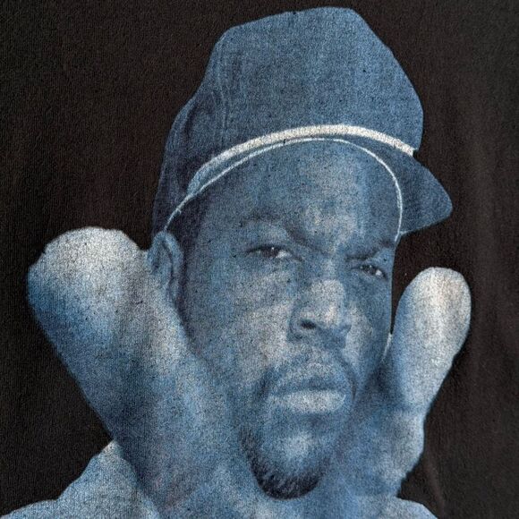 Ice Cube Mens Graphic Tee Size M Music Rap Hip Hop Legend West Coast Style - Picture 3 of 7